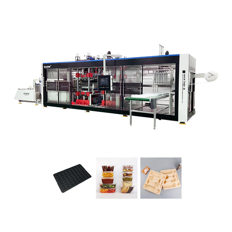 HYX-7161 Fully Automatic Positive and Negative Pressure 3 Stations Thermoforming Machine