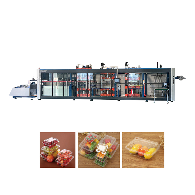 HYX-7185 Fully Automatic Positive and Negative Pressure 4 Stations Thermoforming Machine