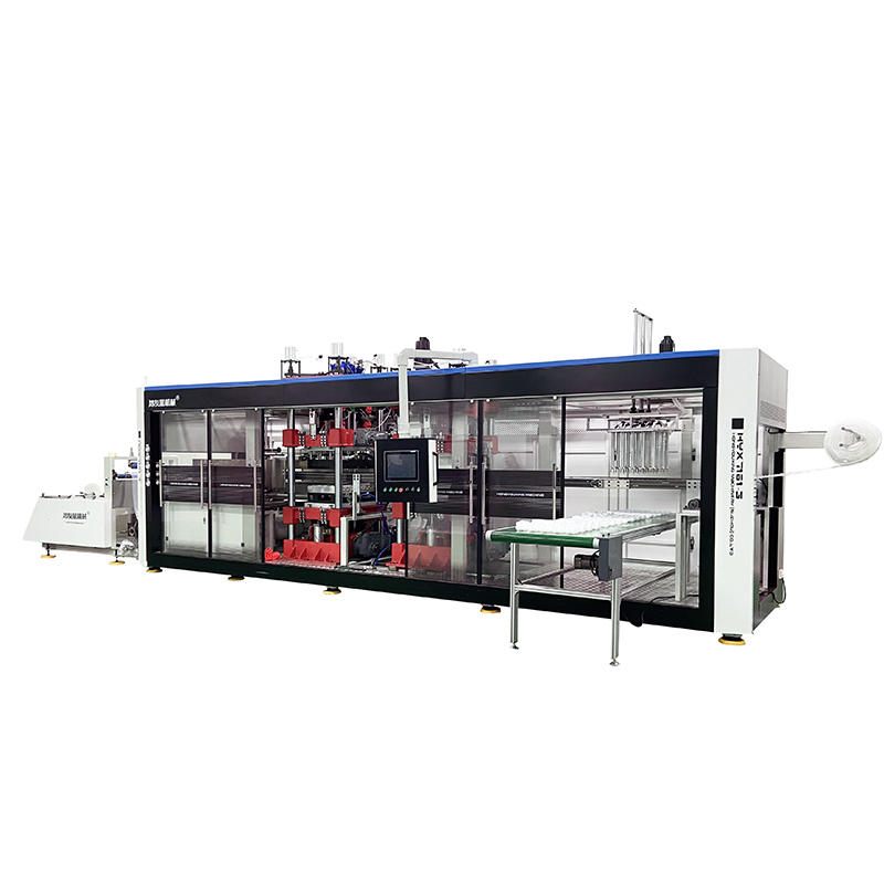 HYX-7161 Fully Automatic Positive and Negative Pressure 3 Stations Thermoforming Machine