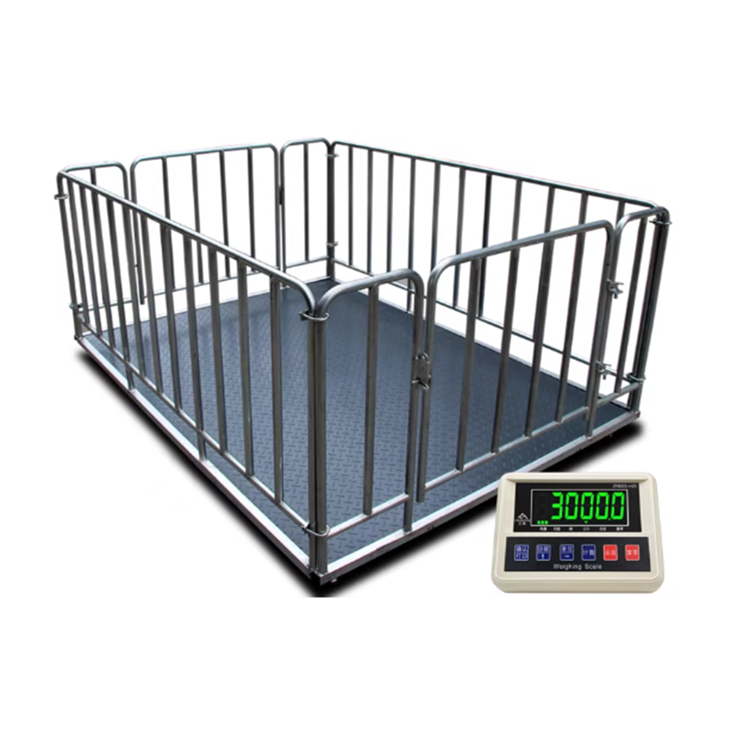 1-3 Ton Pig and Cattle Scales with Fencing for Factory Logistics, 5 Ton Small Scales