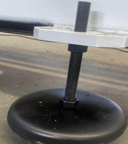 Feet pad with screw rod